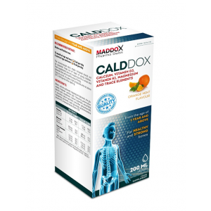 CALDDOX LIQUID ( CALCIUM + VITAMIN D3 + VITAMIN K1 + MAGNESIUM & TRACE ELEMENTS ) 200 ML